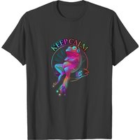 T-shirt FROG KEEP CALM 2017 pour hommes en noir — T-shirts pour hommes