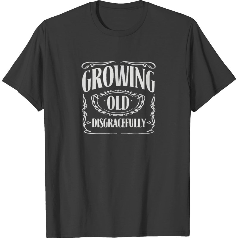 T-shirt Growing Old Disgracefully pour hommes — T-shirts pour hommes