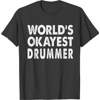 T-shirt pour hommes World's Okayest Drummer — T-shirts pour hommes