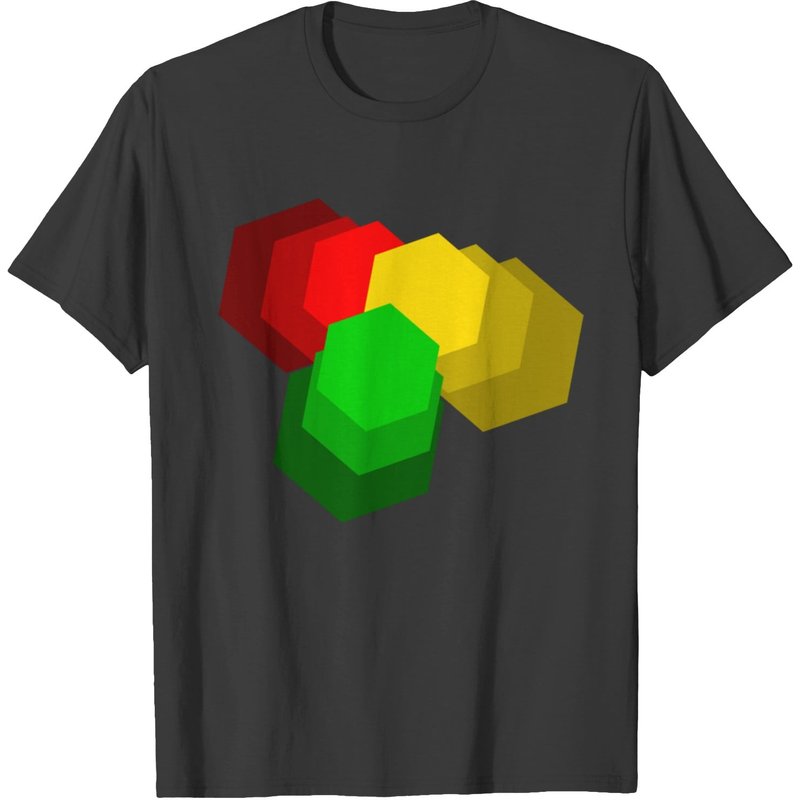T-shirt Rouge Or Vert pour Hommes — T-shirts pour hommes
