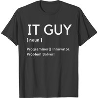 It Guy - T-shirt Techie pour hommes en noir