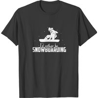 Snowboarding T-Shirt for Men in Black