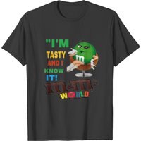 T-shirt pour hommes Green M&M's Tasty en noir — T-shirts pour hommes