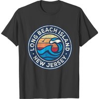 Long Beach Island NJ Vintage Nautical T-Shirt for Men — Mens T Shirts