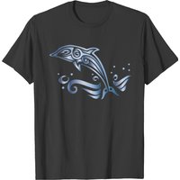 Chromatic Tribal Dolphin T-Shirt for Men — Mens T Shirts