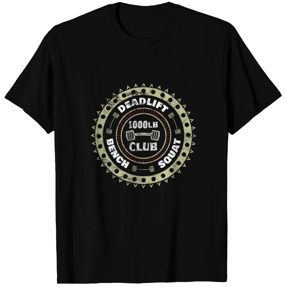 T-shirt de gym 1000 Pound Club pour hommes - Noir — T-shirts pour hommes