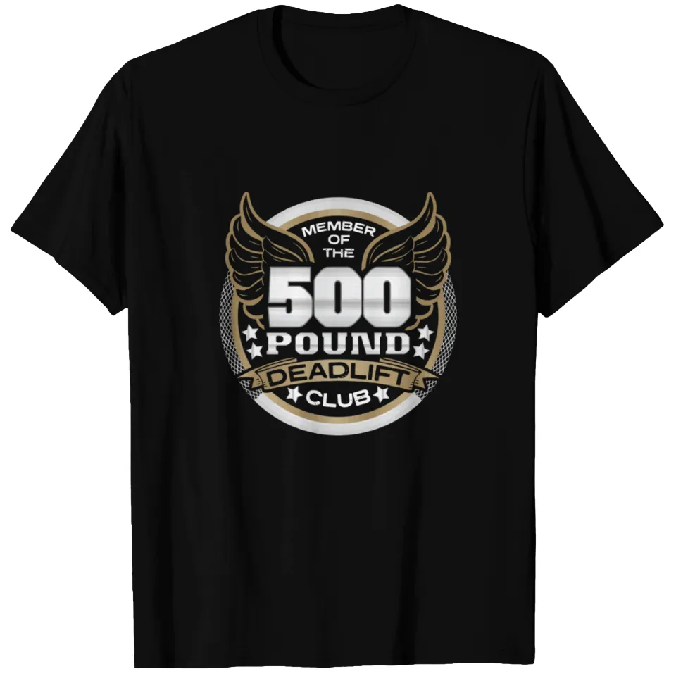 T-Shirt Powerlifter 500 Pound Deadlift Club pour Hommes — T-shirts pour hommes