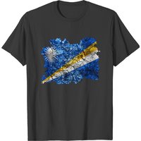 T-shirt Vintage Drapeau des Îles Marshall pour Hommes