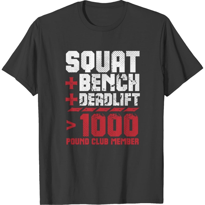 Funny Powerlifting 1000 Pound Club Men's T-Shirt — Mens T Shirts