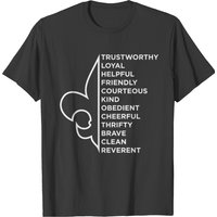 Scout Law Gift Tee T-Shirt for Men - Black