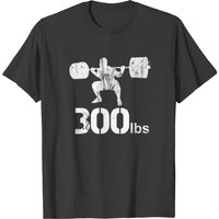 T-shirt Squat 300lbs pour hommes en noir — T-shirts pour hommes