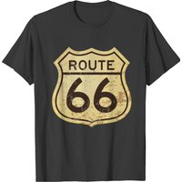 T-shirt Noir pour Hommes Route 66