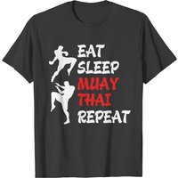 T-shirt Muay Thai Eat Sleep Repeat Boxe Thaï Kickboxing pour hommes — T-shirts pour hommes