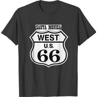 T-shirt pour hommes Route 66 Santa Monica