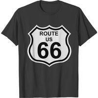 T-shirt noir pour homme Route 66 — T-shirts pour hommes