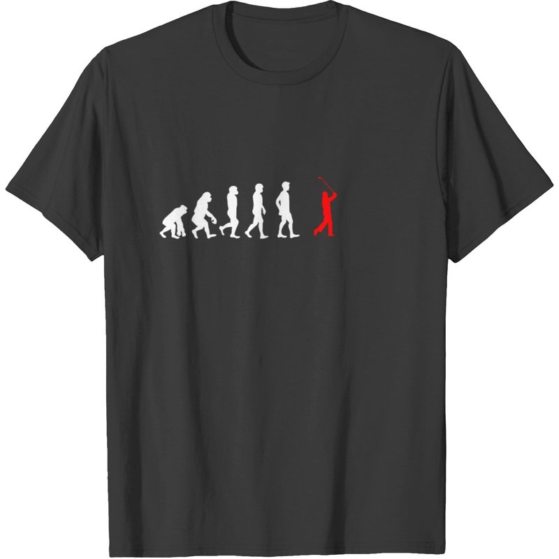 T-shirt Evolution Golf Sports Golfer Caddi pour hommes — T-shirts pour hommes