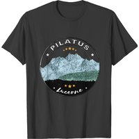 T-shirt Stempel Pilatus Lucerne Suisse pour hommes — T-shirts pour hommes