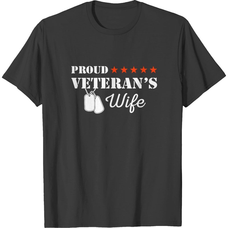 Proud Veteran's Wife T-Shirt for Men
