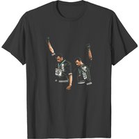 T-shirt classique illustration du salut noir de 1968 pour hommes