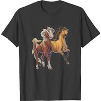 T-shirt Spirit Horse pour hommes en noir — T-shirts pour hommes