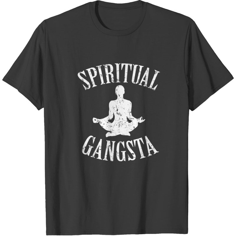 T-shirt pour hommes Spiritual Gangsta en noir — T-shirts pour hommes