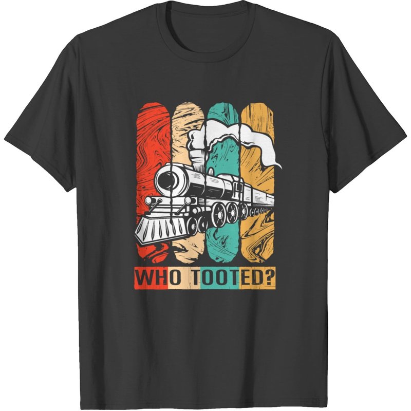 T-shirt Locomotive Who Tooted pour hommes — T-shirts pour hommes