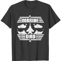 T-shirt Marine Dad Famille Militaire pour Hommes — T-shirts pour hommes