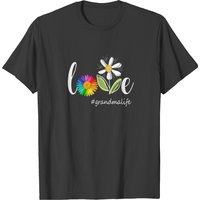 T-shirt Love Grandma Life pour hommes en noir — T-shirts pour hommes