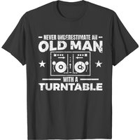 T-shirt DJ Dad pour hommes en noir