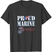T-shirt pour hommes Proud Marine Grandpa USA Military — T-shirts pour hommes