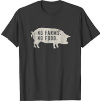 T-shirt No Farms No Food Pig pour hommes — T-shirts pour hommes