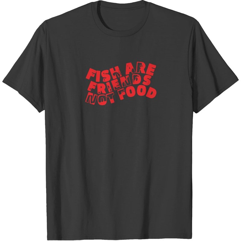 Fish Are Friends Not Food T-Shirt for Men — Mens T Shirts