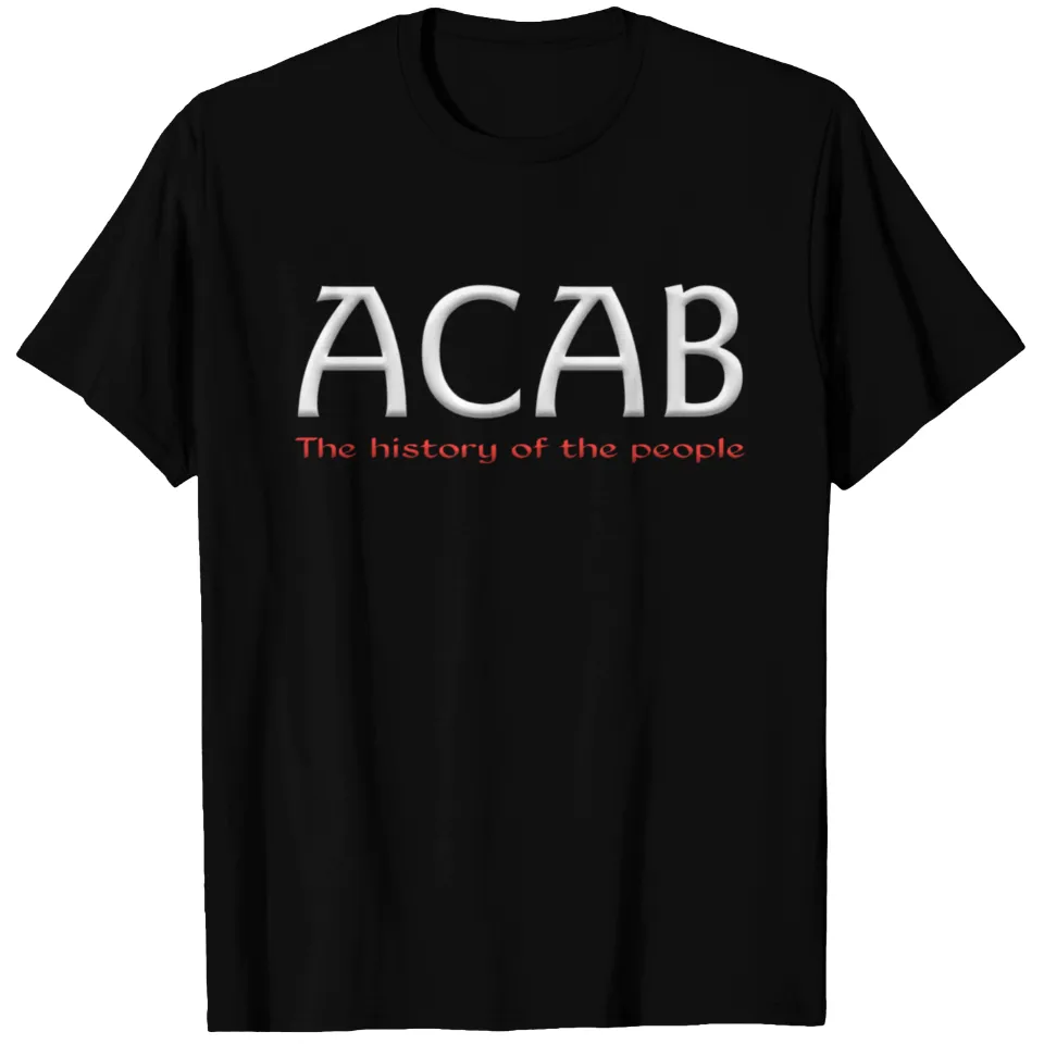 T-shirt ACAB pour hommes en noir — T-shirts pour hommes