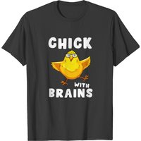 T-shirt Chicks With Brains Intelligent Cute Girls pour hommes — T-shirts pour hommes