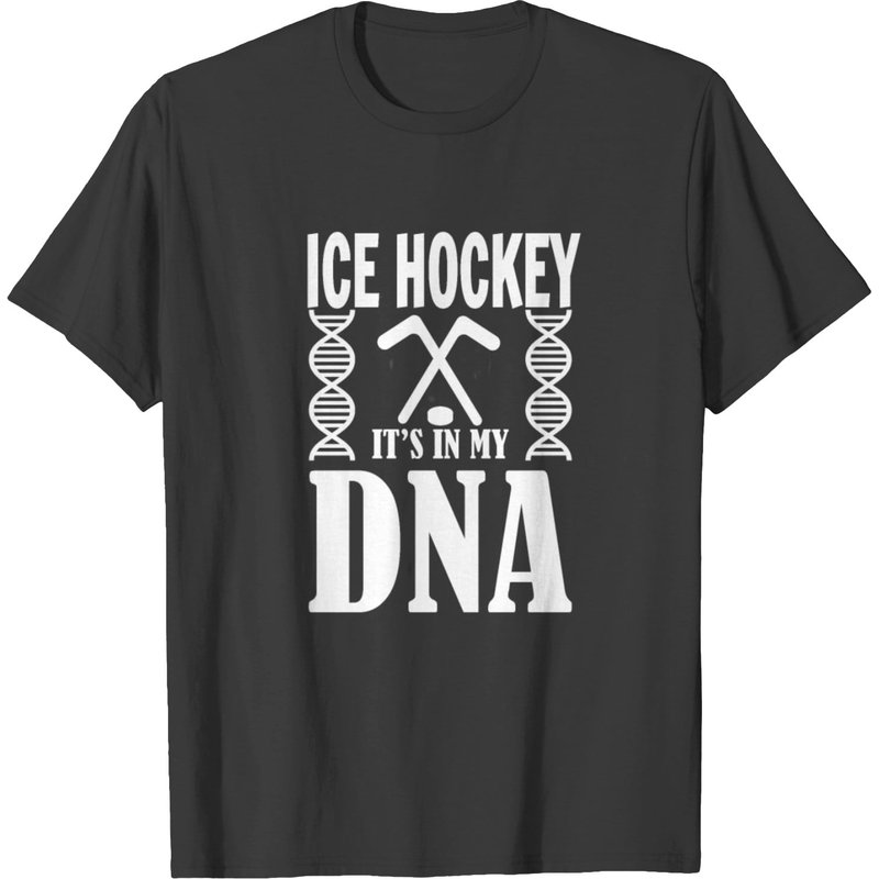 T-shirt de hockey sur glace pour hommes en noir