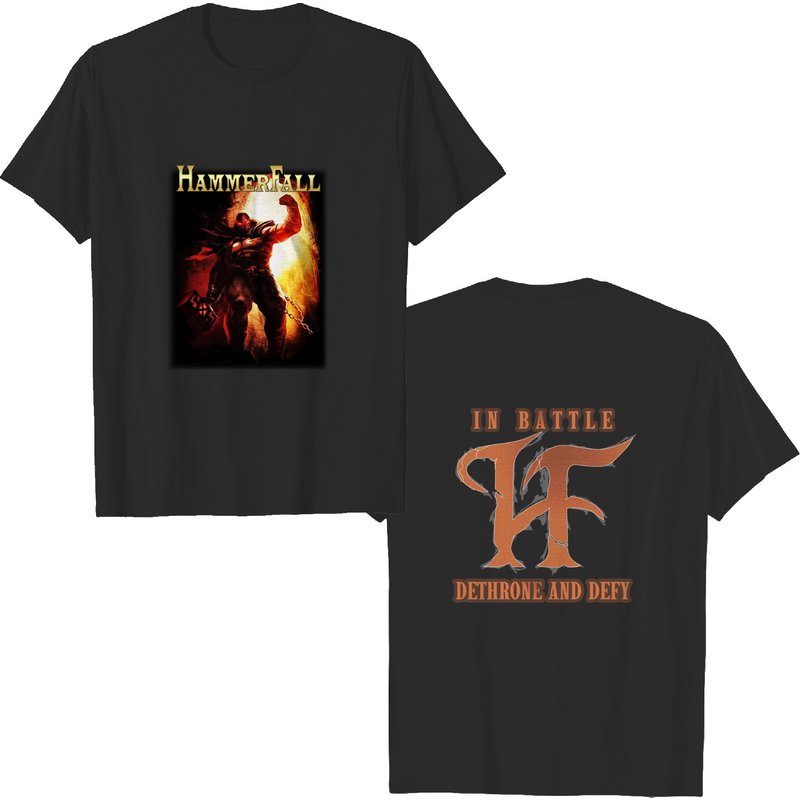 Hammerfall Dethrone And Defy Men's T Shirt — Mens T Shirts