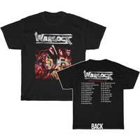 Warlock (Doro) Hellbound 1985 Tour Dates Men's T-Shirt — Mens T Shirts