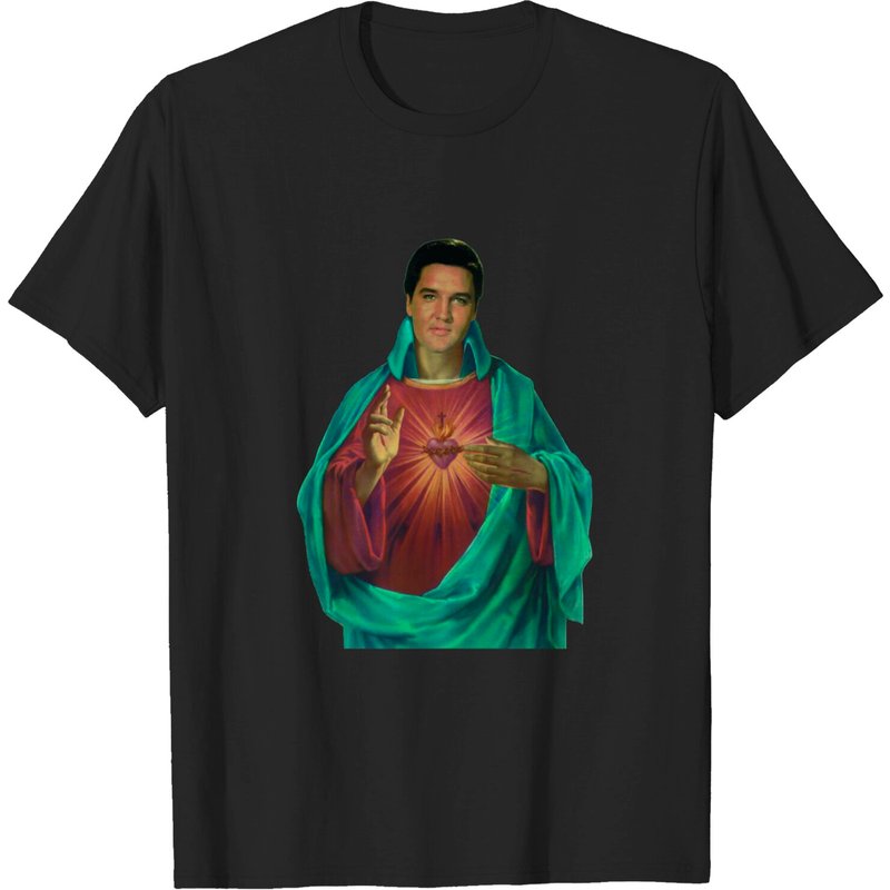 Saint Elvis Presley T-Shirt for Men - Black — Mens T Shirts