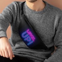 Gamer Fanny Pack with Adjustable Strap and Zipper Pockets