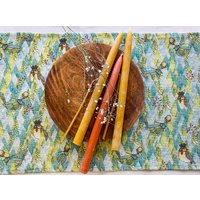 Set de Placemats en Lin "Cache-Cache" pour Décor d'Hiver et de Noël — Sous-verres et napperons