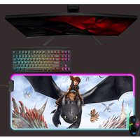 How To Train Your Dragon LED Mouse Mat - Toothless RGB Gaming Pad