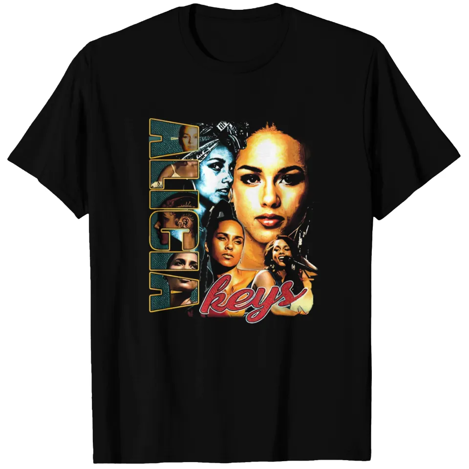 T-shirt Vintage Rap des Années 90 d'Alicia Keys pour Hommes — T-shirts pour hommes
