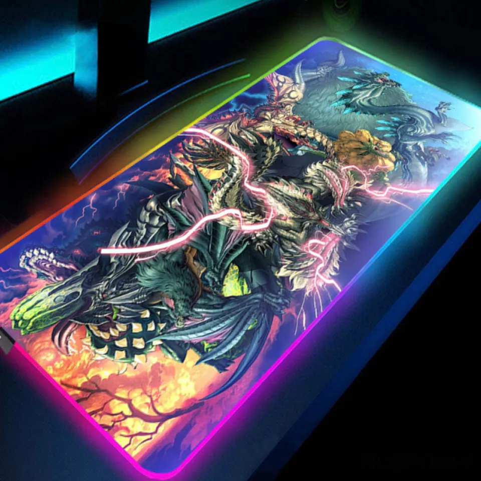 Anime Dragon RGB Gaming LED Mouse Pad — Mouse Pads & Desk Mats