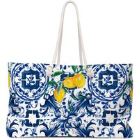 Sac de week-end Majolica Citrons Carreaux Siciliens Art Méditerranéen — Sacs fourre-tout