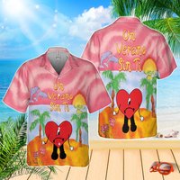 Chemise Hawaii Bad Bunny, Un Verano Sin Ti — Chemises décontractées pour hommes
