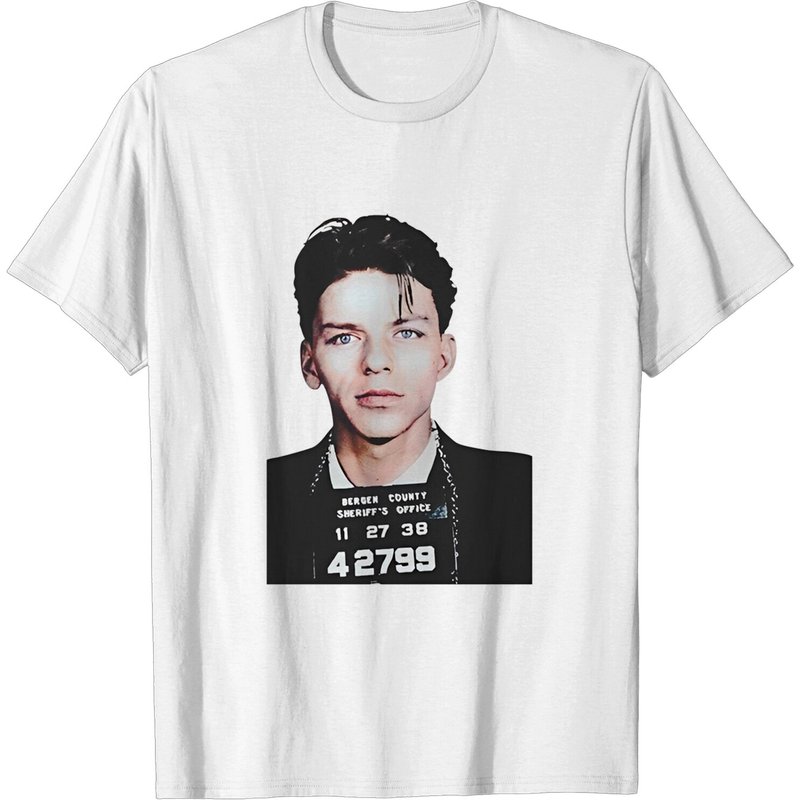 Frank Sinatra Mugshot Shirt for Men — Mens T Shirts