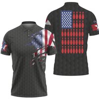 Bowling Polo Shirts with 3 Buttons and Wide Collar — Mens Casual Shirts