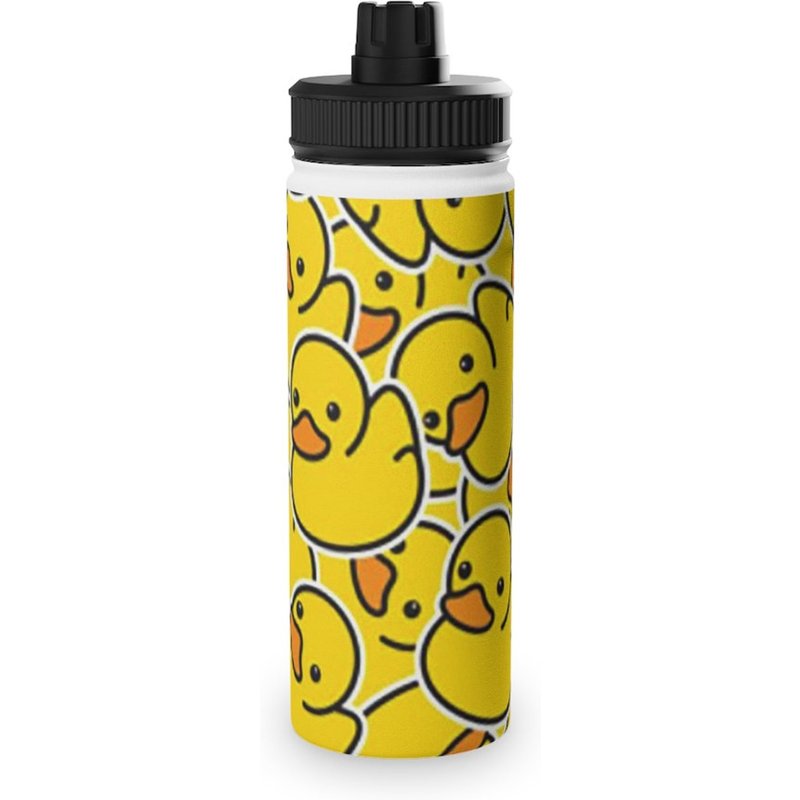 Bouteille d'eau en acier inoxydable Duck avec bouchon de sport — Sports de bouteille d'eau
