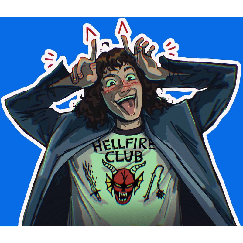 Eddie Munson ST Season 4 Sticker