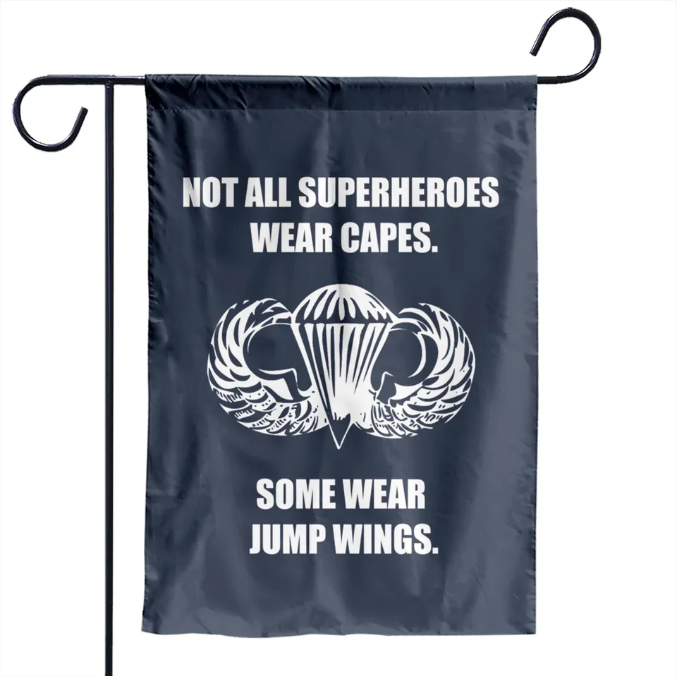 Airborne Jump Wings Garden Flags for Outdoor Use